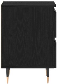 Cabide de Cabeceira vidaXL Preto Carvalho 40x35x50 cm Madeira Engenhar
