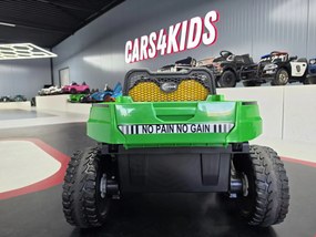 Camião elétrico infantil para crianças 3 a 6 anos, 24V, 2 Lugares Farmer Pneus Borracha Verde