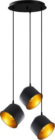 Chandelier Berceste – Preto – Diâmetro 38 cm, Altura 110 cm