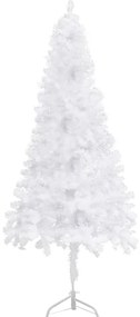 Árvore de Natal artificial de canto 210 cm PVC branco