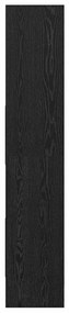 Gabinete de Livros Carvalho preto 60 x 35 x 180 cm