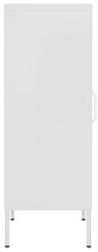 Armário de arrumação aço 42,5x35x101,5 cm branco
