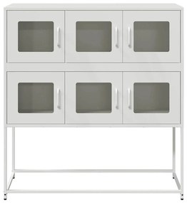 Aparador 100,5x39x107 cm aço laminado a frio branco