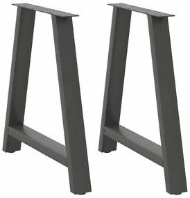 Pés para mesa de jantar em formato A, 2 peças, antracite, 70x(72-73) c