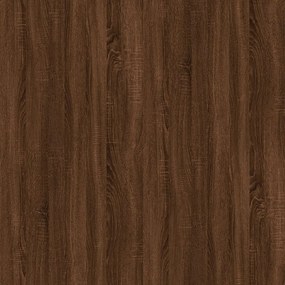 Mesa centro 60x44,5x45 cm derivados madeira carvalho castanho