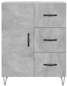 Armário alto 69,5x34x180 cm derivados de madeira cinza cimento