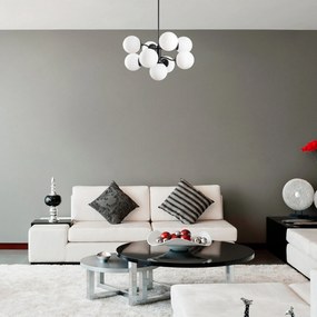 Candeeiro de Teto Mudoni – Preto – Diâmetro 70 cm x Altura 80 cm