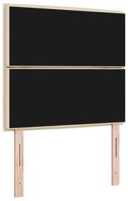 Cabeceira Design Linhas Creme 90 cm Tecido