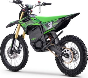 Mota cross para crianças Motocross Motors Venom – 8000W, 3 modos de condução Verde