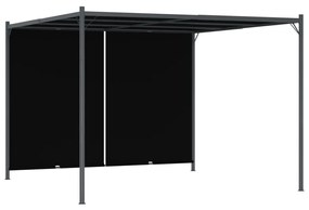 vidaXL Pérgola de jardim com teto retrátil 3x3 m antracite