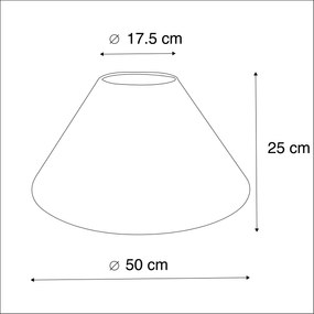 Abajur bege | 50/17,5/25 cm