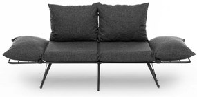 Sofá-Cama de 2 Lugares Viper – Cinzento Escuro – 150x78x60 cm