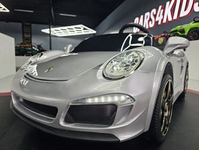 Carro Infantil Porsche RUF 24V, Pneus Borracha, Assento de couro Cinzento Metalico