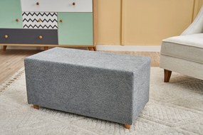 Pouffe Genma Gabbana – Cinzento – 80x40x40 cm