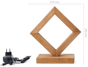 Candeeiro de Mesa KN05 – Castanho – 27,5 x 29,5 x 12 cm