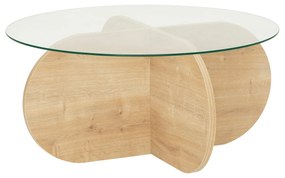 Mesa de Café Bubble - Carvalho Safira - 75cm x 35cm x 75cm