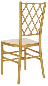 Conjunto de 2 cadeiras de jantar douradas CLARION Beliani