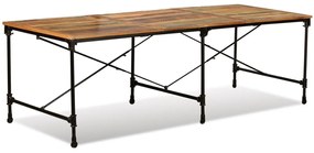 Mesa de jantar madeira reciclada maciça 240 cm