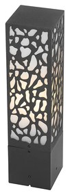 Candeeiro de jardim moderno preto 40 cm IP44 - Nicole Moderno