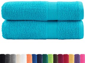 Toalhas de mãos premium SOLUND 2pcs 50x100 cm 600 gsm turquesa