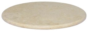 Tampo de mesa Ø60x2,5 cm mármore cor creme