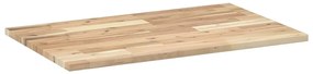 Tampo de mesa retangular 100x50x2 cm madeira de acácia maciça