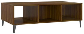 Mesa de centro derivados de madeira carvalho castanho