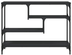 Mesa consola 100x30x75 cm derivados de madeira preto