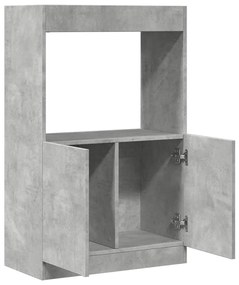 Armário alto 63x33x100 cm derivados de madeira cinzento cimento
