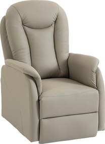 Cadeira Elevatória Elétrica, 92 x 70 x 108 cm, Massagem com Aquecimento, Cinzento