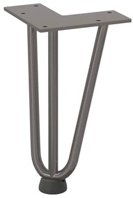 Pernas de grampo para mesa de centro 4 peças Aço natural 20 cm Aço mac
