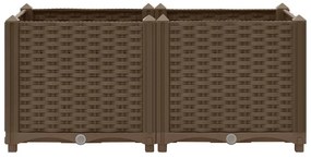 Canteiro elevado 80x40x38 cm polipropileno