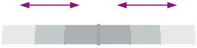 Toldo lateral retrátil para pátio 140x1200 cm antracite