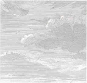 Papel de parede não tecido Engraved Clouds
