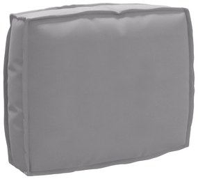 vidaXL Almofada de palete para encosto Cinzeto 50 x 40 x 12 cm