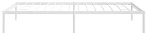 Estrutura de cama 100x190 cm metal branco