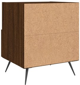 Mesa de cabeceira 2 pcs derivados de madeira carvalho castanho