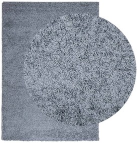 Tapete shaggy de pelo alto PAMPLONA 140x200 cm azul