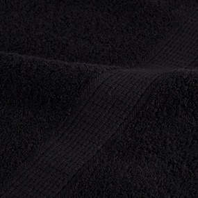 12pcs Conjunto toalhas banho premium SOLUND 600 gsm preto