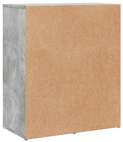 Aparadores 2 pcs 60x31x70 cm derivados madeira cinzento cimento
