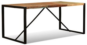 Mesa de jantar madeira reciclada maciça 180 cm