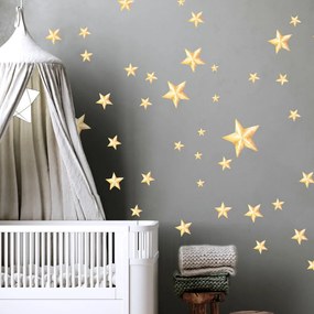 Estrelas - Autocolantes de parede para crianças em três cores