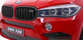 Carro elétrico para Crianças BMW X6M XXL 12V Rodas Espuma EVA, Assento couro ecológico Vermelho Pintado