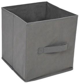 Armário de arrumação c/ 3 gavetas tecido 34x34x101 cm aço cinza