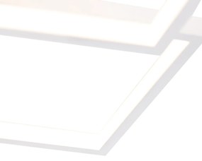 Luminária de teto branca incl. LED 3 níveis regulável 4 luzes - Lejo Design