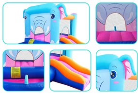 Castelo insuflável para crianças Dumbo Multicolorido (inclui ventilador)