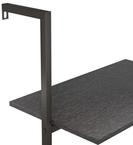 Unidade 4 prateleiras inclinada 64x35x152,5 cm preto