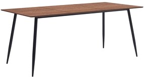 vidaXL Mesa de jantar 200x100x75 cm MDF castanho