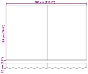 Tecido Substituto para Toldo para Estrutura de 3x2 m Creme
