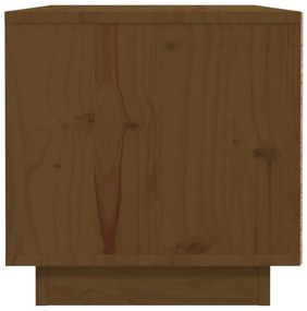Mesa de cabeceira 40x34x35 cm pinho maciço castanho mel